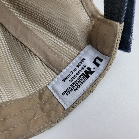 Panera Bread Trucker Baseball Hat Cap Mesh  Uniform Employee Blue Denim - Picture 8 of 8